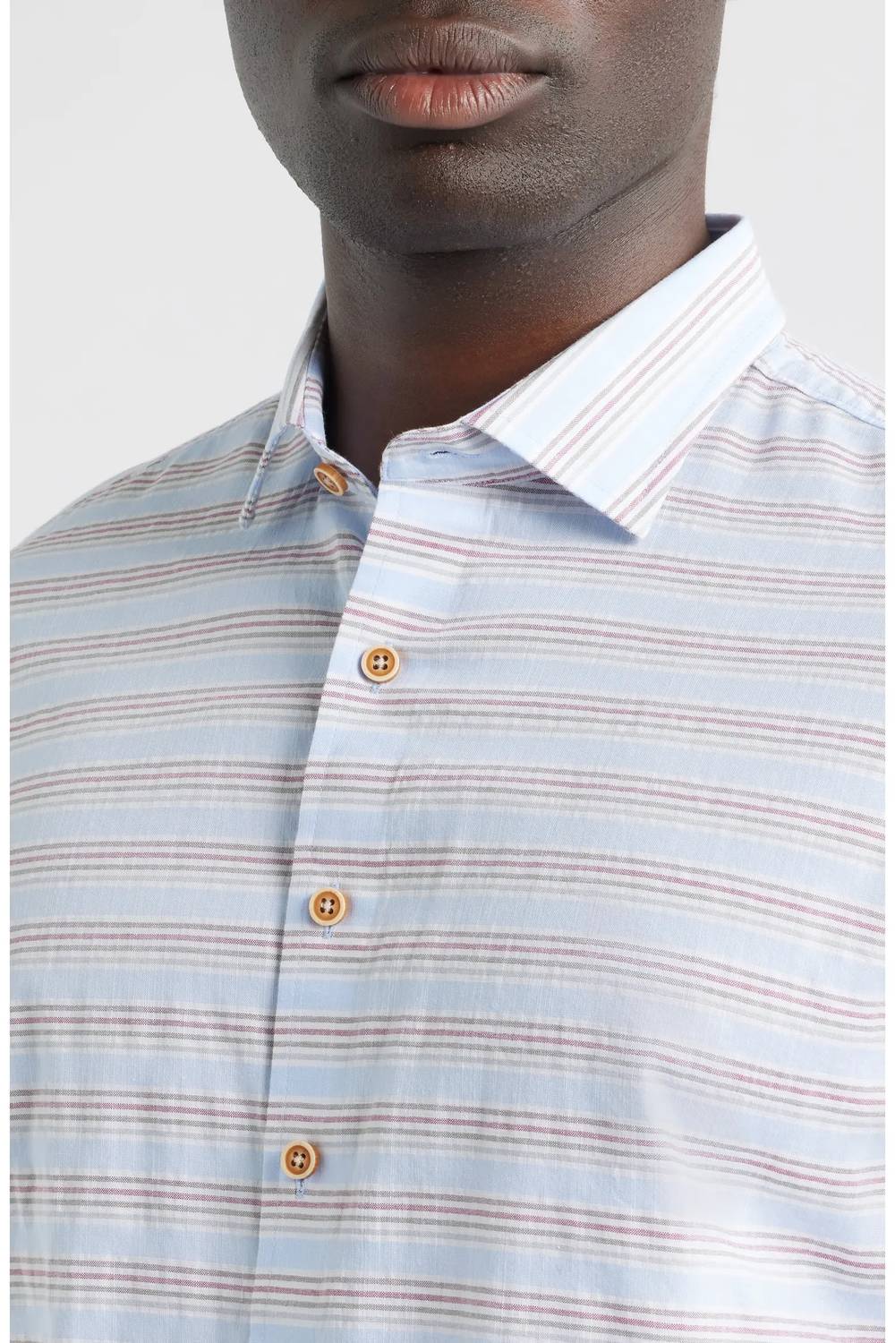 Johnnie-O - Leander Stripe Short Sleeve Button-up Shirt
