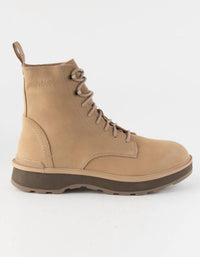 SOREL Women's Hi-Line Lace Boot in omega taupe - women's shoe - detail view