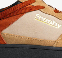 Freshy Men's Gorillaz Suede Casual Sneakers in jet black sand tan - men's sneaker - view 6