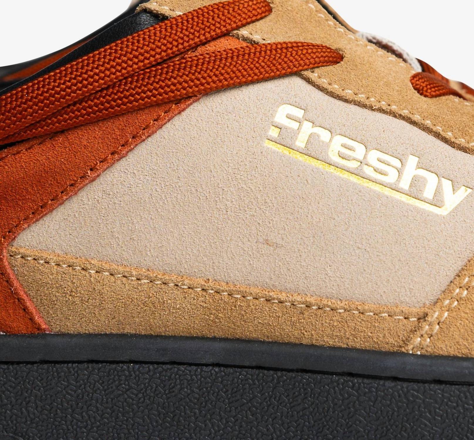 Freshy Men's Gorillaz Suede Casual Sneakers in jet black sand tan - men's sneaker - view 6