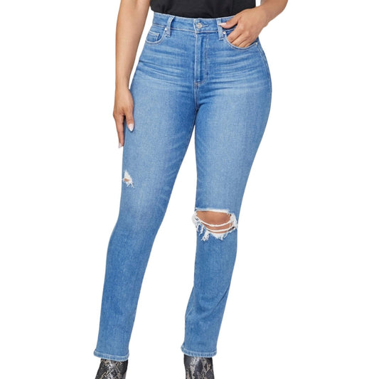 Paige - Accent Straight Leg Jeans