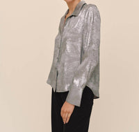 Bella Dahl - Flowy Wide Collared Button Down Shirt