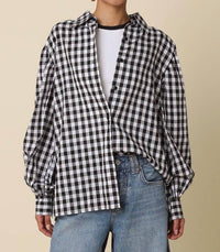 Olivaceous - Haley Gingham Button Down Shirt