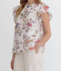 Entro - Floral Lace Elegance Blouse