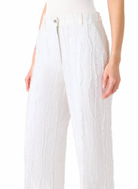 Akris Punto - Chiara Cotton Fil Coupé Crop Wide Leg Jeans