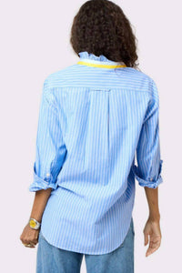 Kerri Rosenthal - Mia Stripe Ruffle Shirt