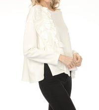 Joseph Ribkoff - Ruffled Long Sleeve Top