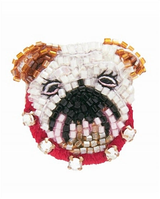 Mignonne Gavigan - Georgia Bulldog Brooch