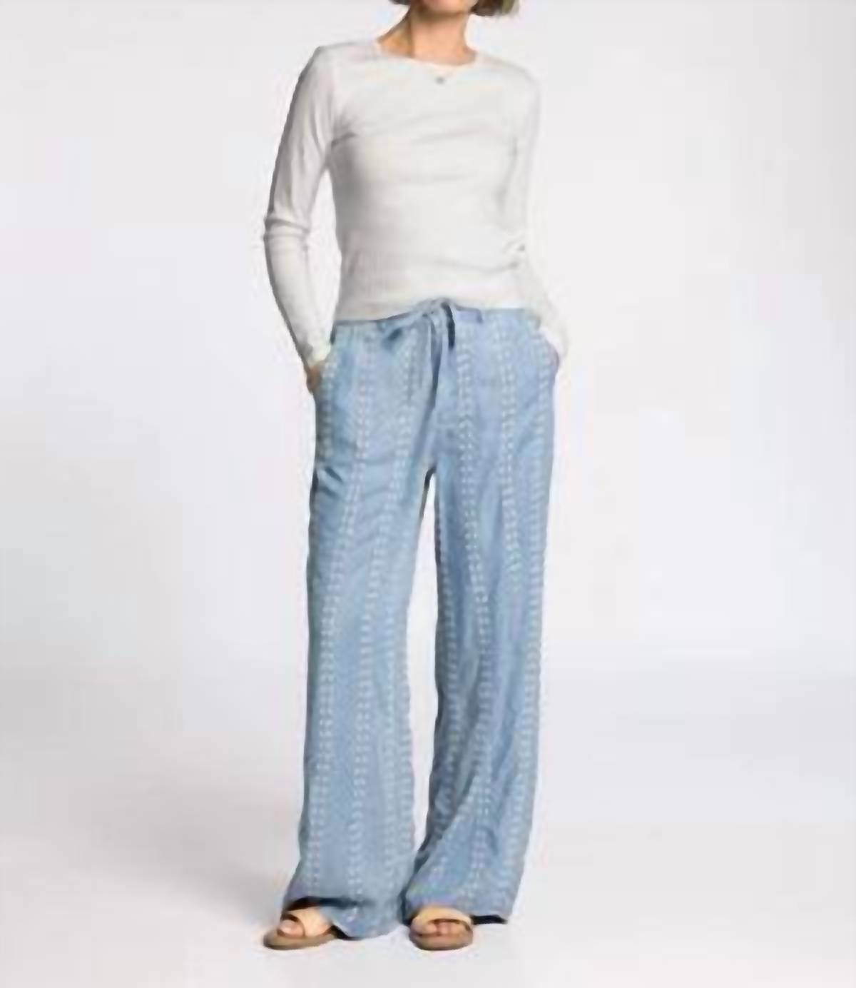 Thread & Supply Natalia Wide Fit Pants in blue - women's pants