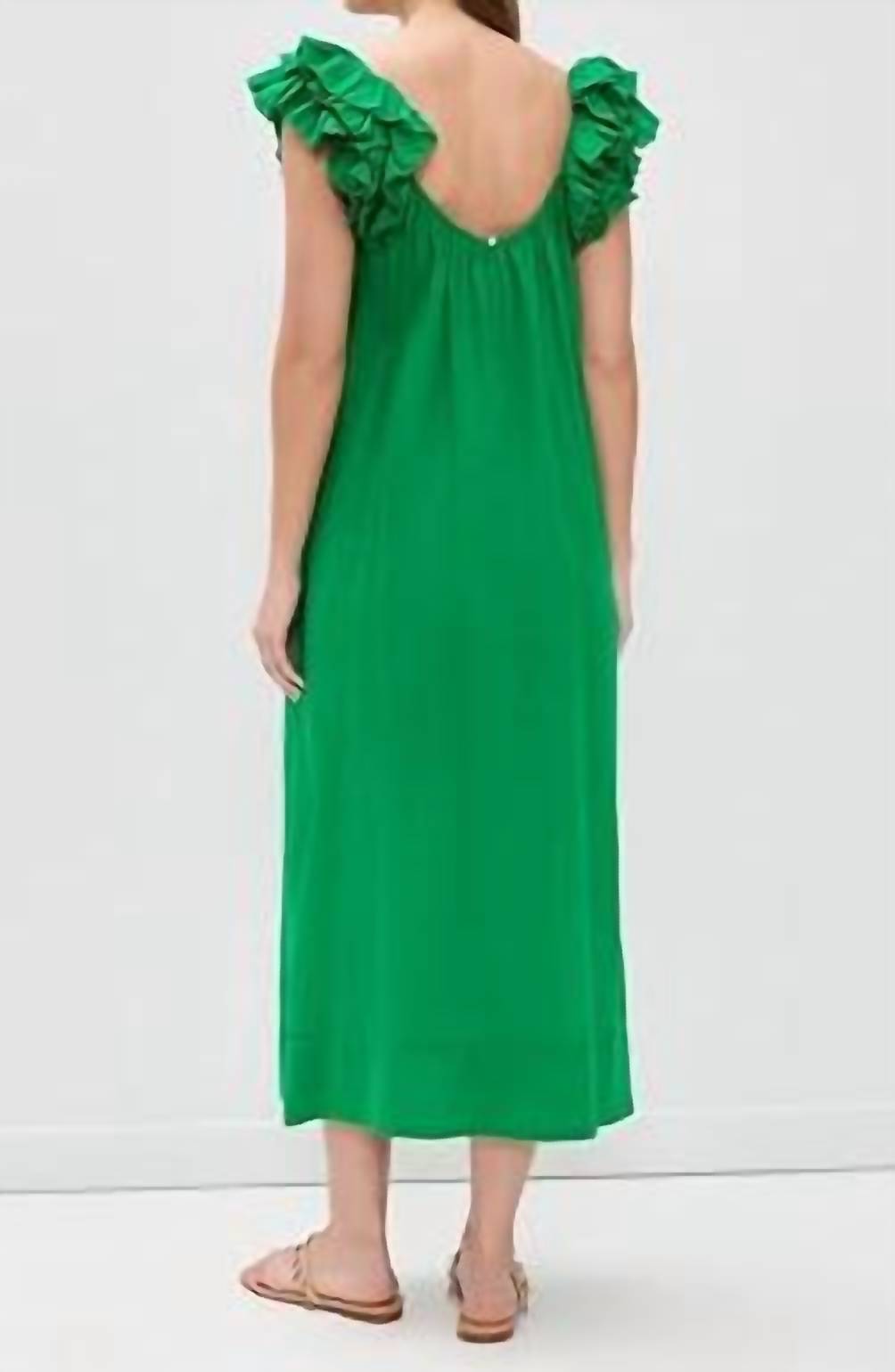 The Great. - Ruffle Scoop Neck Coverup