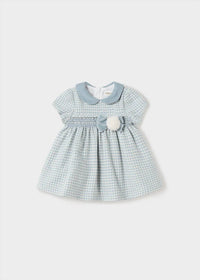 Mayoral - Girls Short Sleeved Smocked Dress