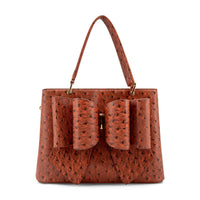 Like Dreams - Women's Remi Embossed Bow Satchel Bag