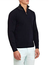 Orlebar Brown - Lennard Stripe Cashmere Rib-knit Sweater