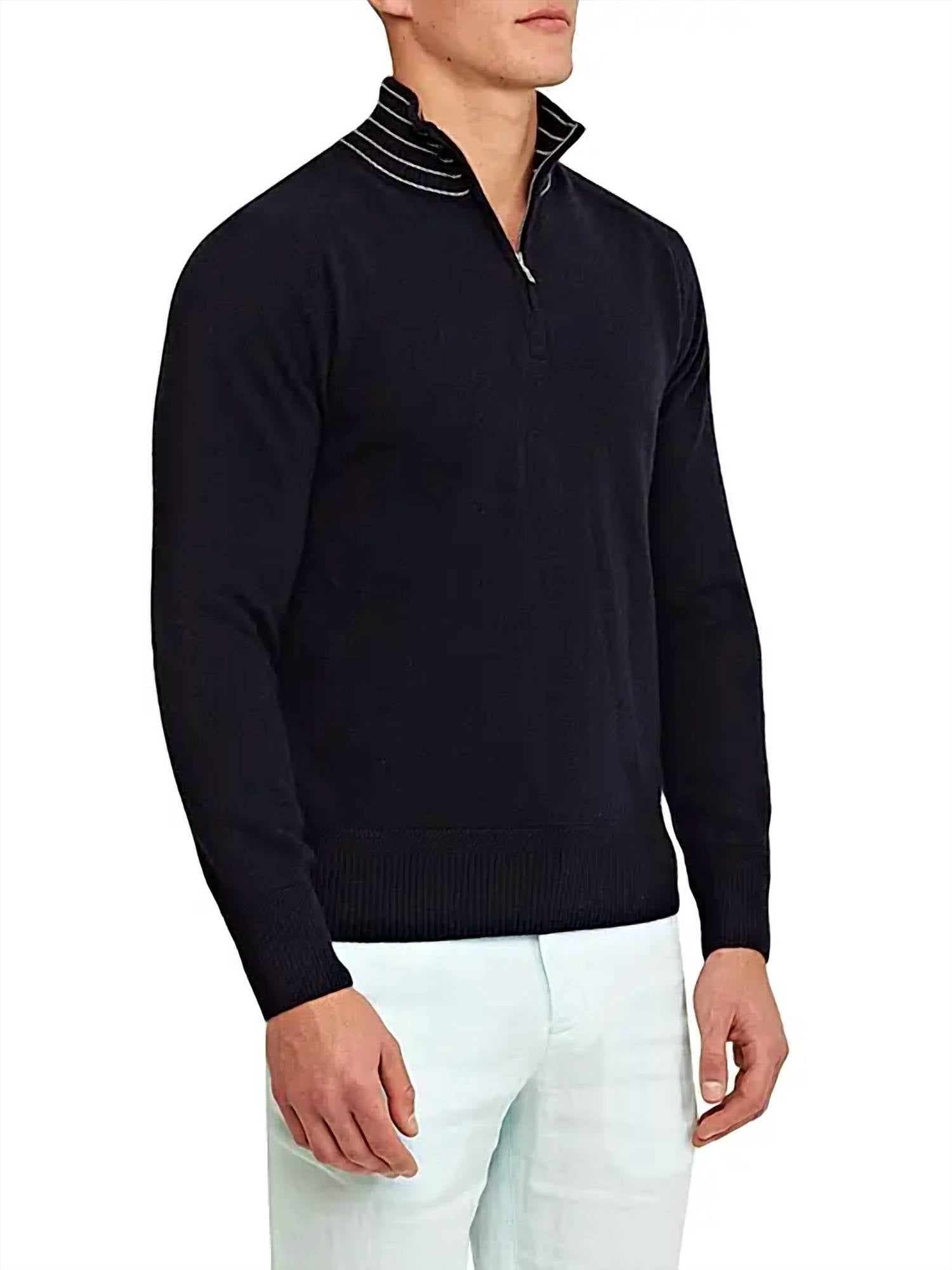Orlebar Brown - Lennard Stripe Cashmere Rib-knit Sweater