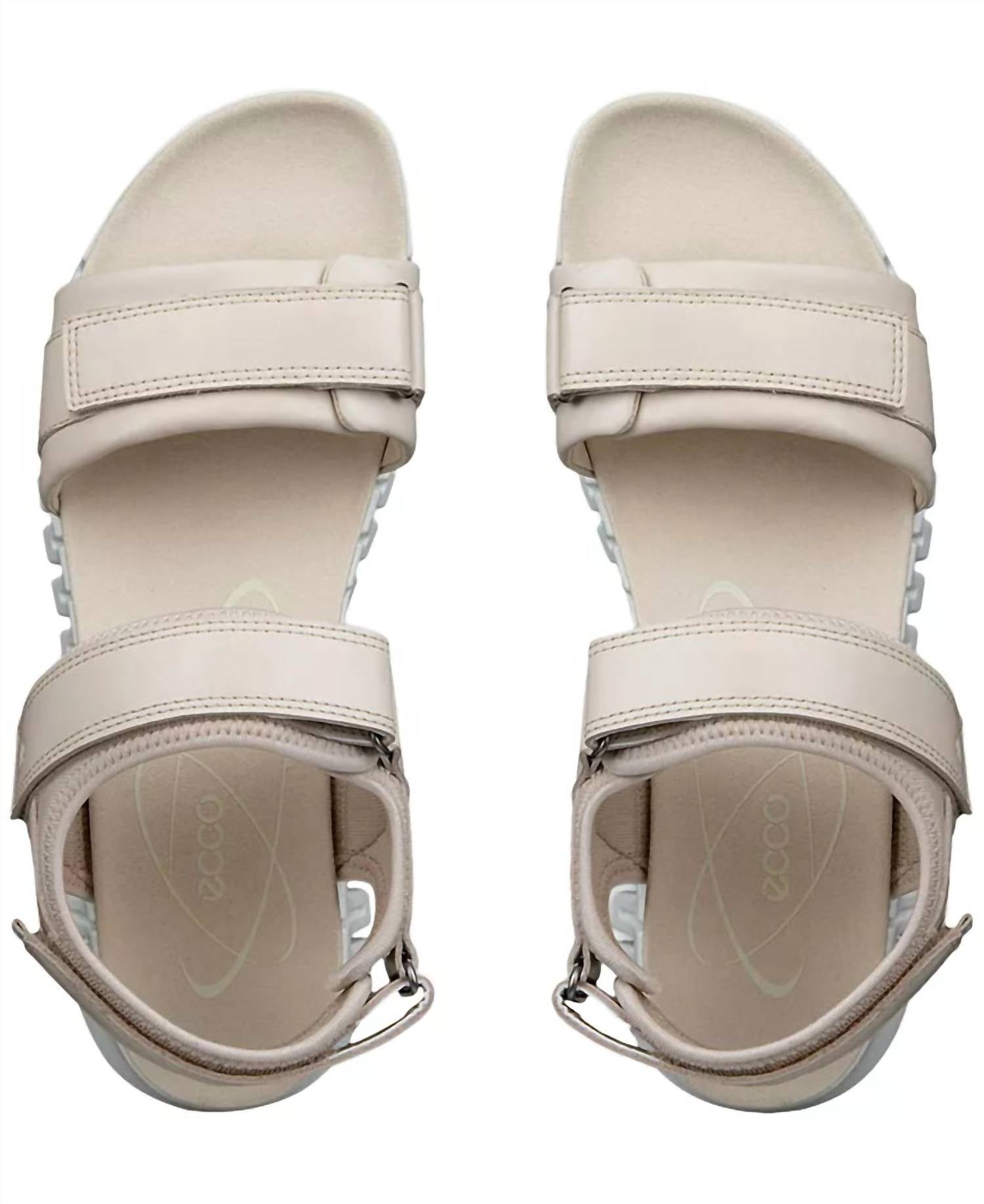 ECCO Women's Gruuv Sol Sandals in limestone - women's sandal - view 4