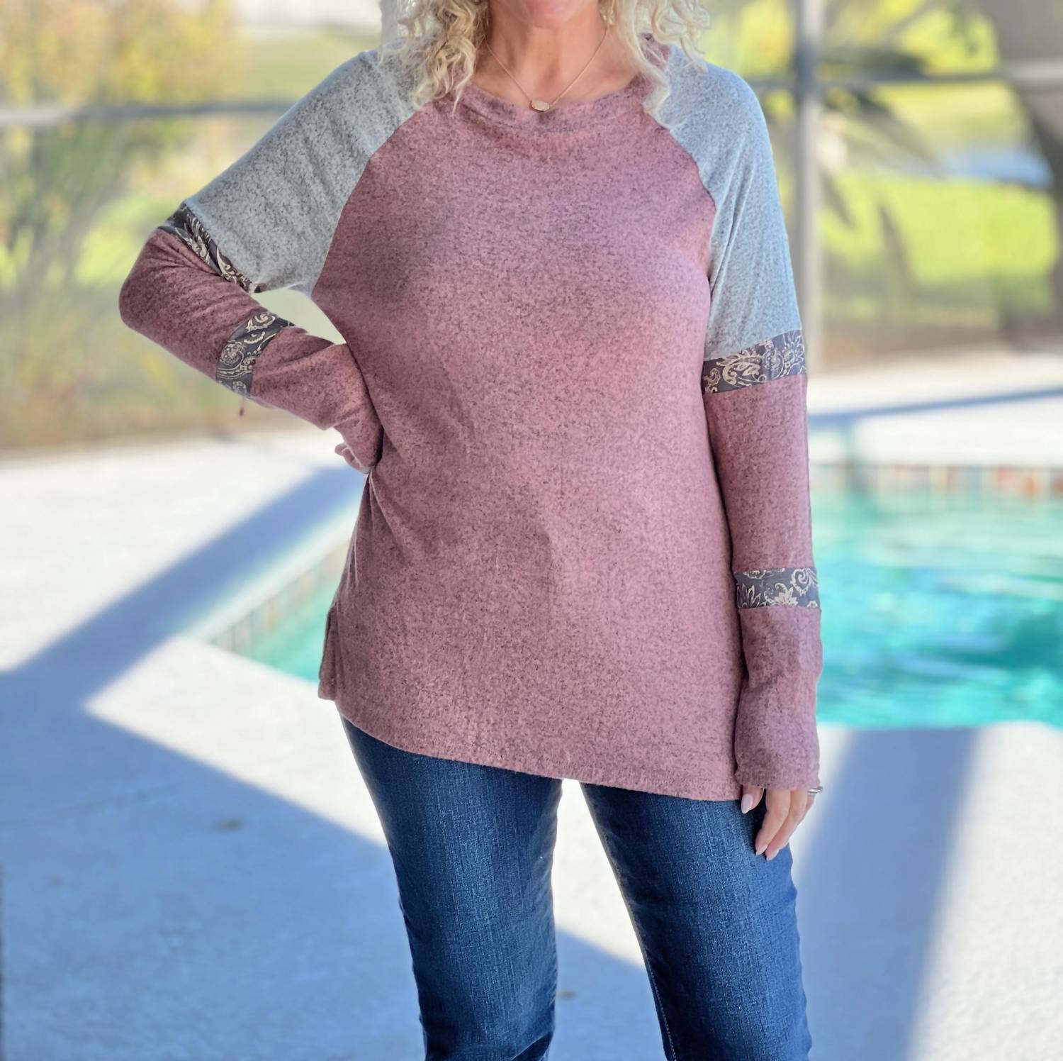 Adora - Pop Of Paisley Top