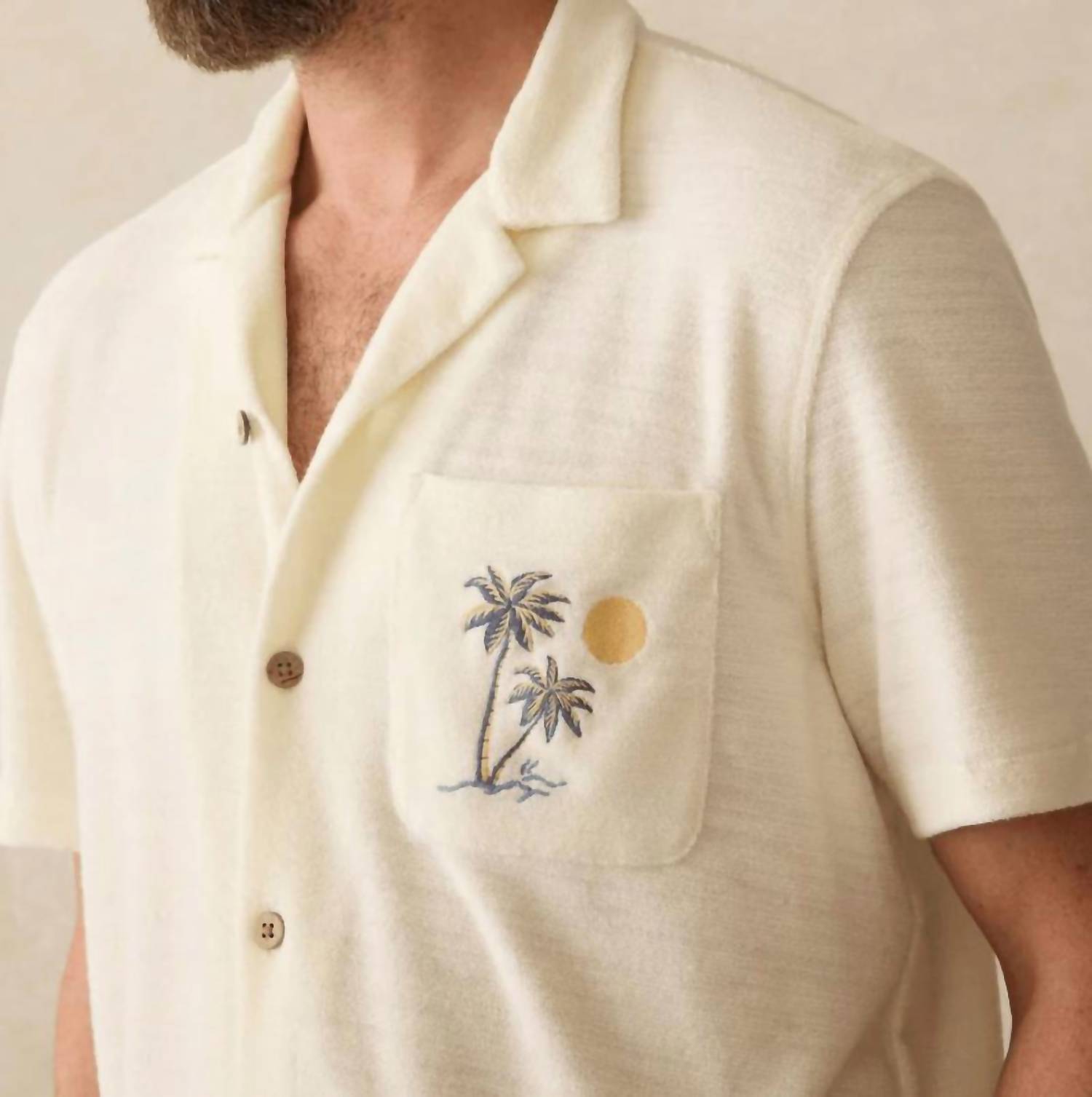 Faherty - Short-sleeve Cabana Towel Terry Shirt