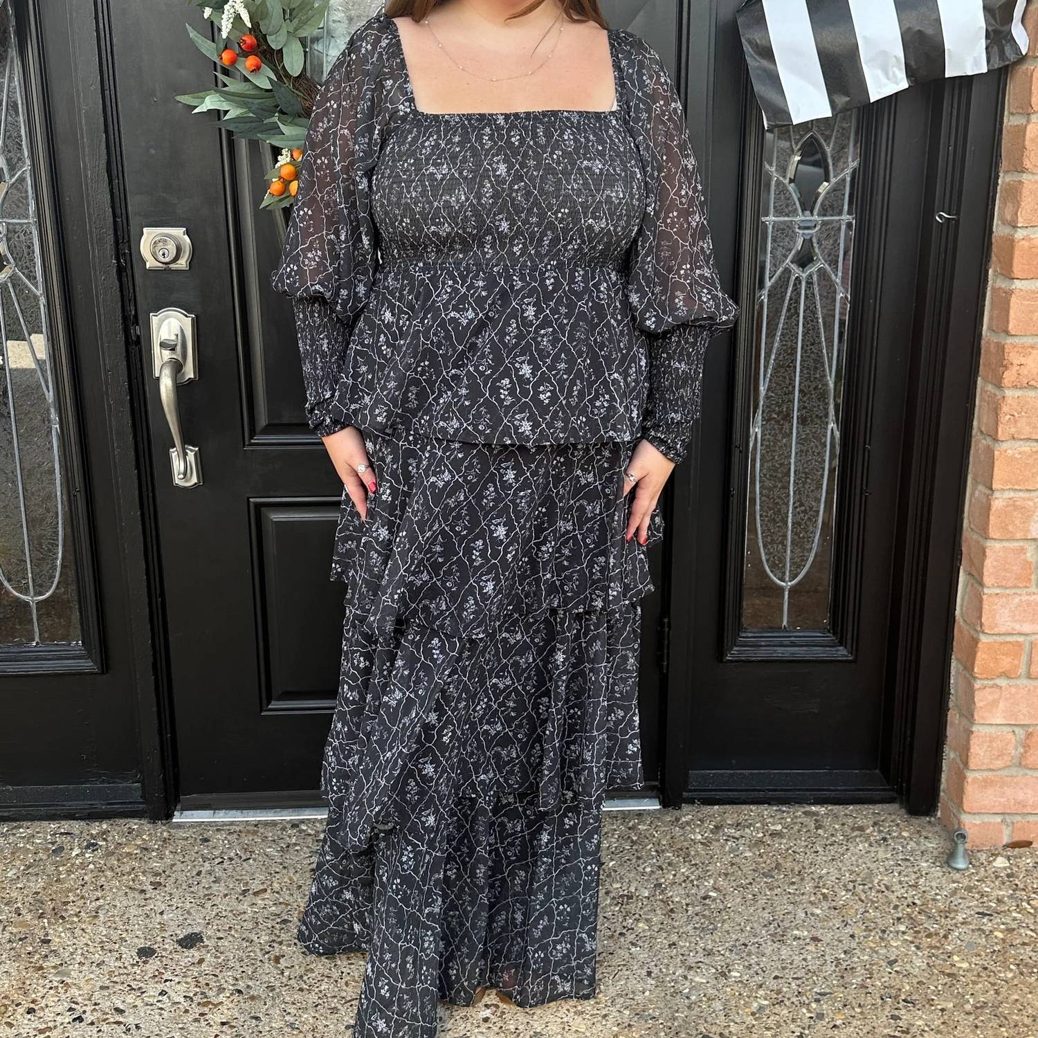 Entro - Simple Floral Maxi Dress