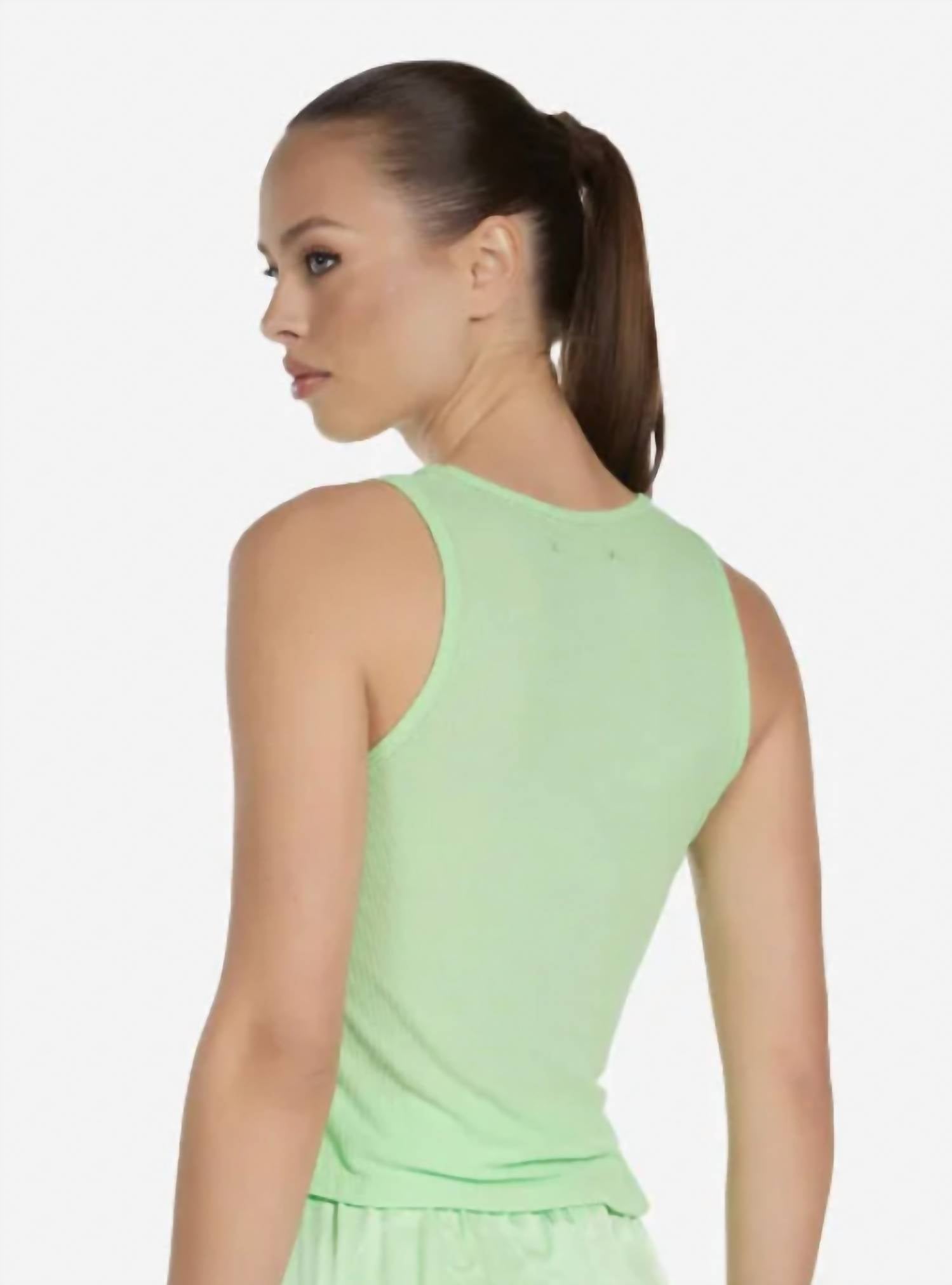 Michael Lauren - Huntington Tank Top w/ Side Slit Light Green