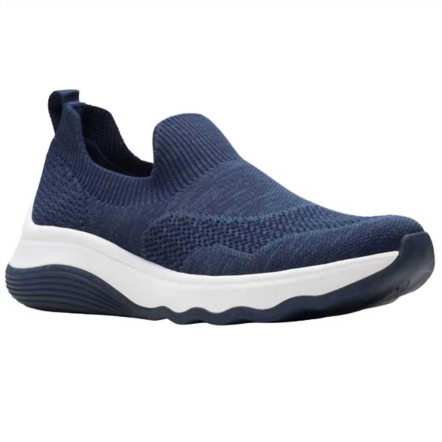 Clarks Women's Circuit Path Sneaker in navy - women's sneaker