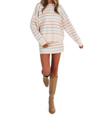 LE LIS Good Fit Stripe Sweater Two Piece Set in cream - women's sleepwear - alternate view