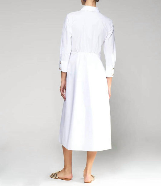 Vilagallo - BLANCO POPLIN DRESS