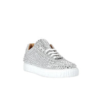 Philipp Plein - Women's Leather Lo-top Full Stones Sneakers