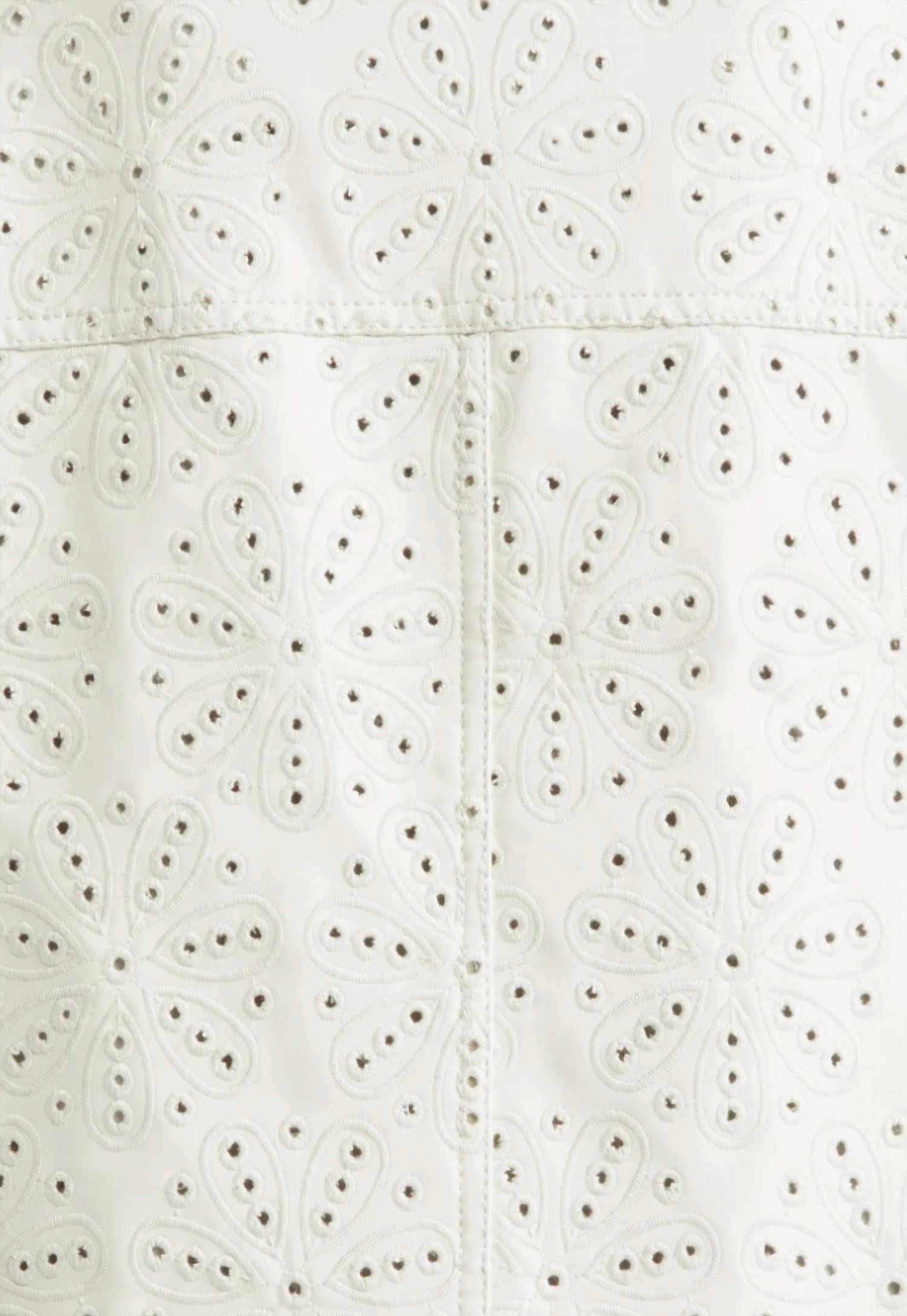 Cinq A Sept - Holly Embroidered Faux Leather Jacket