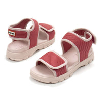 HUNTER Girls Mesh Outdoor Walking Sandals in rowan pink - kids' sandal - alternate view