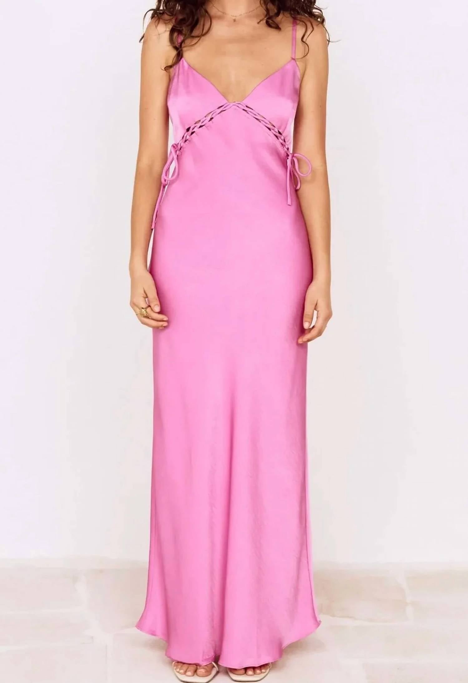 Minkpink - Chiara Lacing Detail Maxi Dress