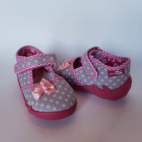 Renbut Shoes - Girl's Velcro Strap Mary Jane Casual Flat
