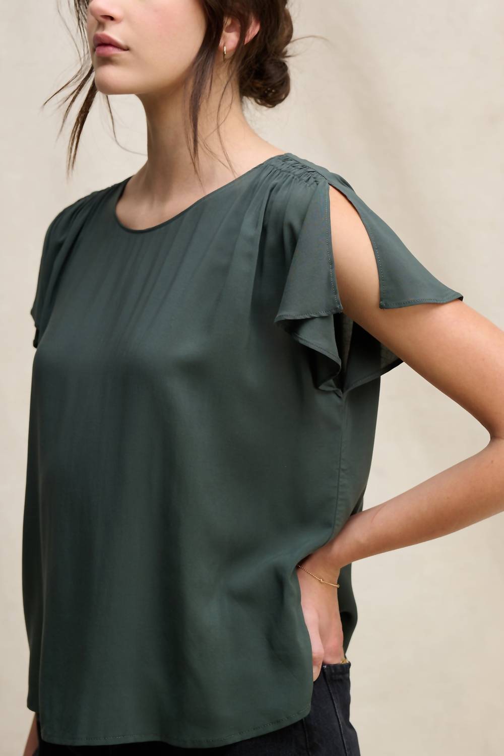 Velvet By Graham & Spencer - Rayon Challis Marcel Top