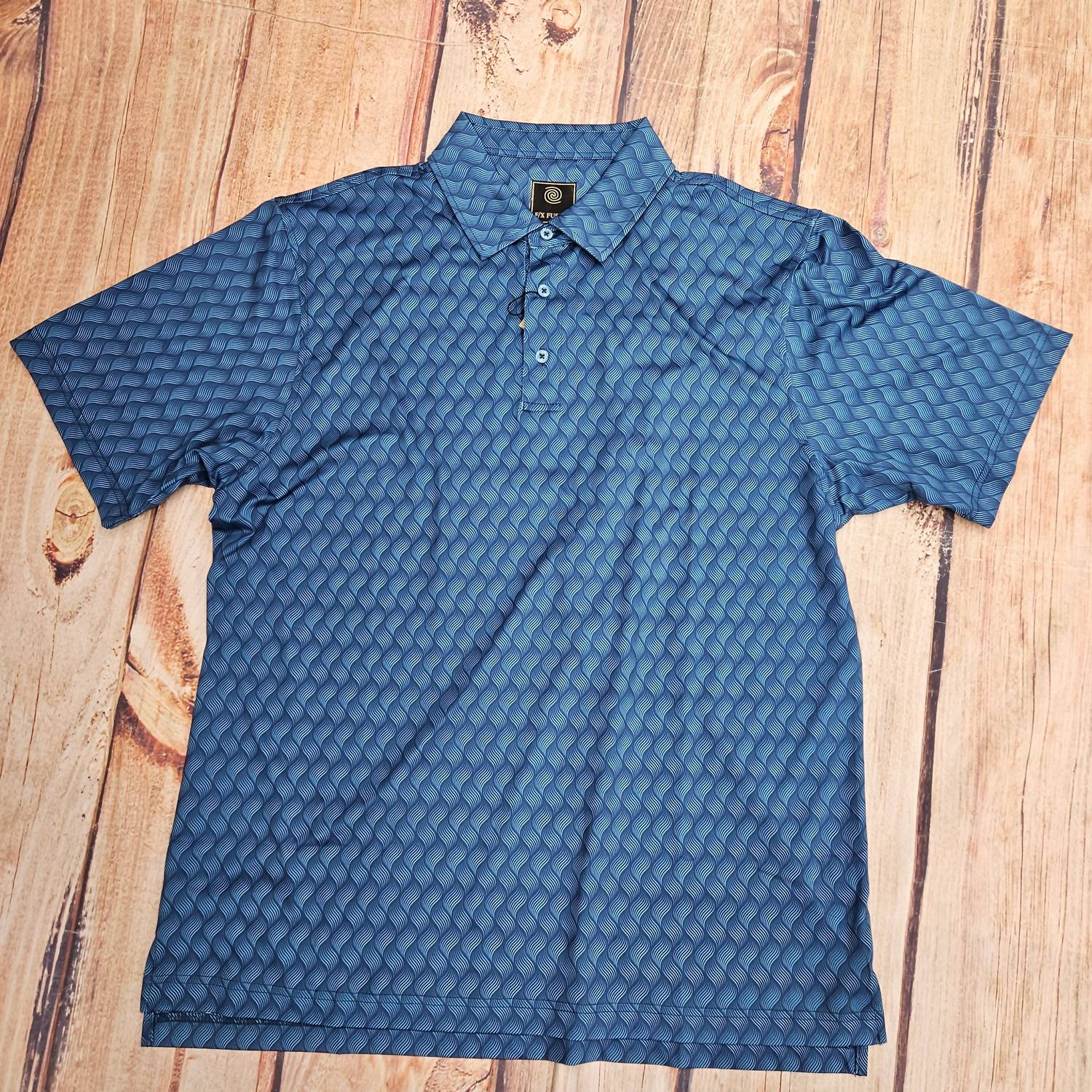 F/X Fusion Men's Short Sleeve Top in teal - men's t-shirt