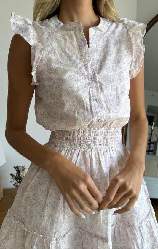 Mint - Flutter Sleeve Mini Dress