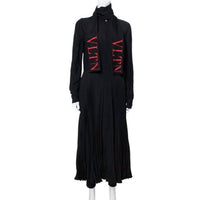 Valentino - Women's Double Faced Viscose Pleated Dress