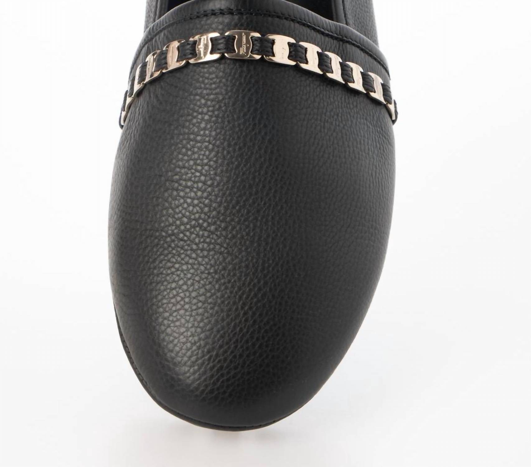 Salvatore Ferragamo - Women's Flat Leather Loafers