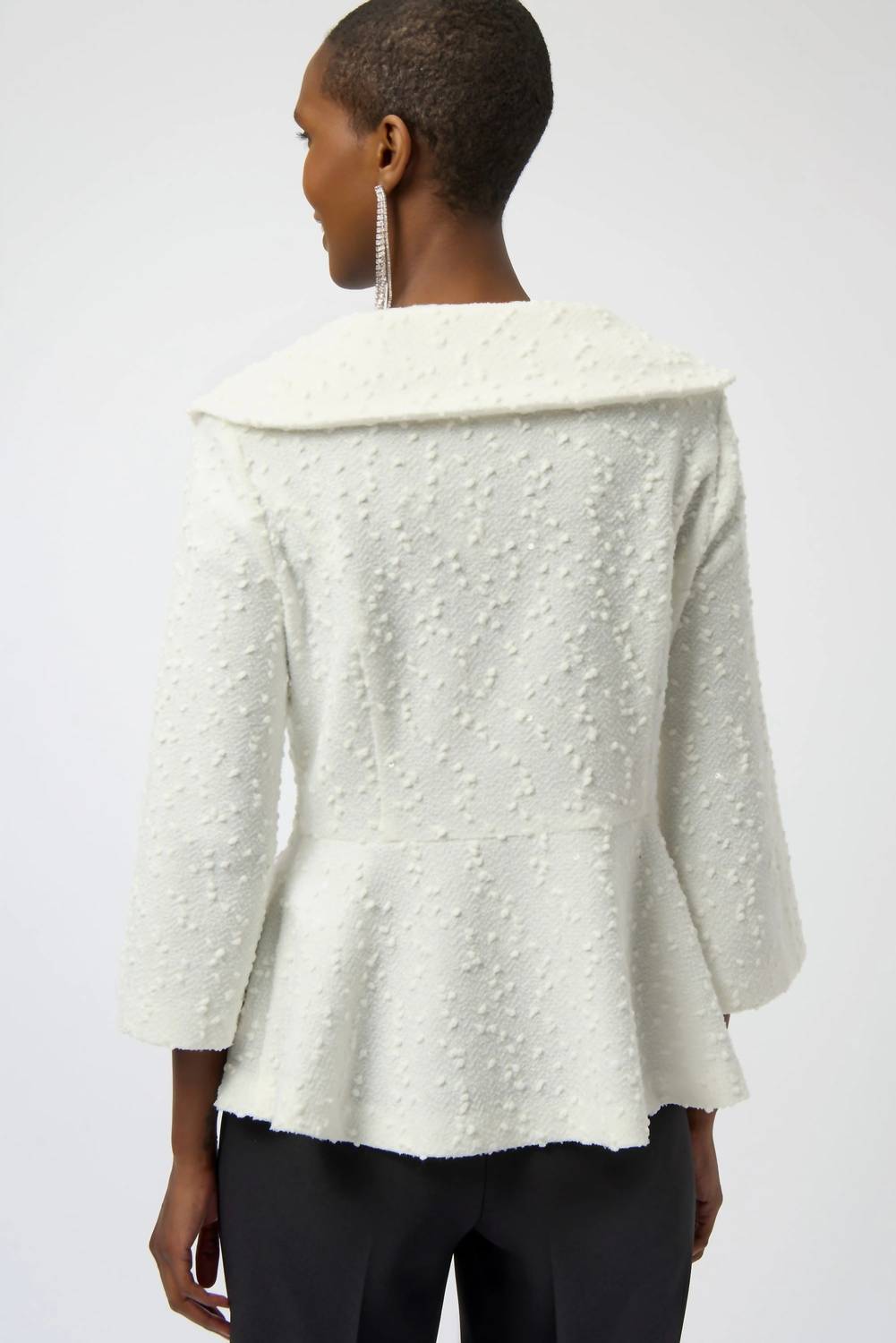 Joseph Ribkoff - Sequined Bouclé Peplum Jacket
