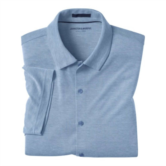 Johnston & Murphy - Men's Vintage Birdseye Short Sleeve Button Down Shirt