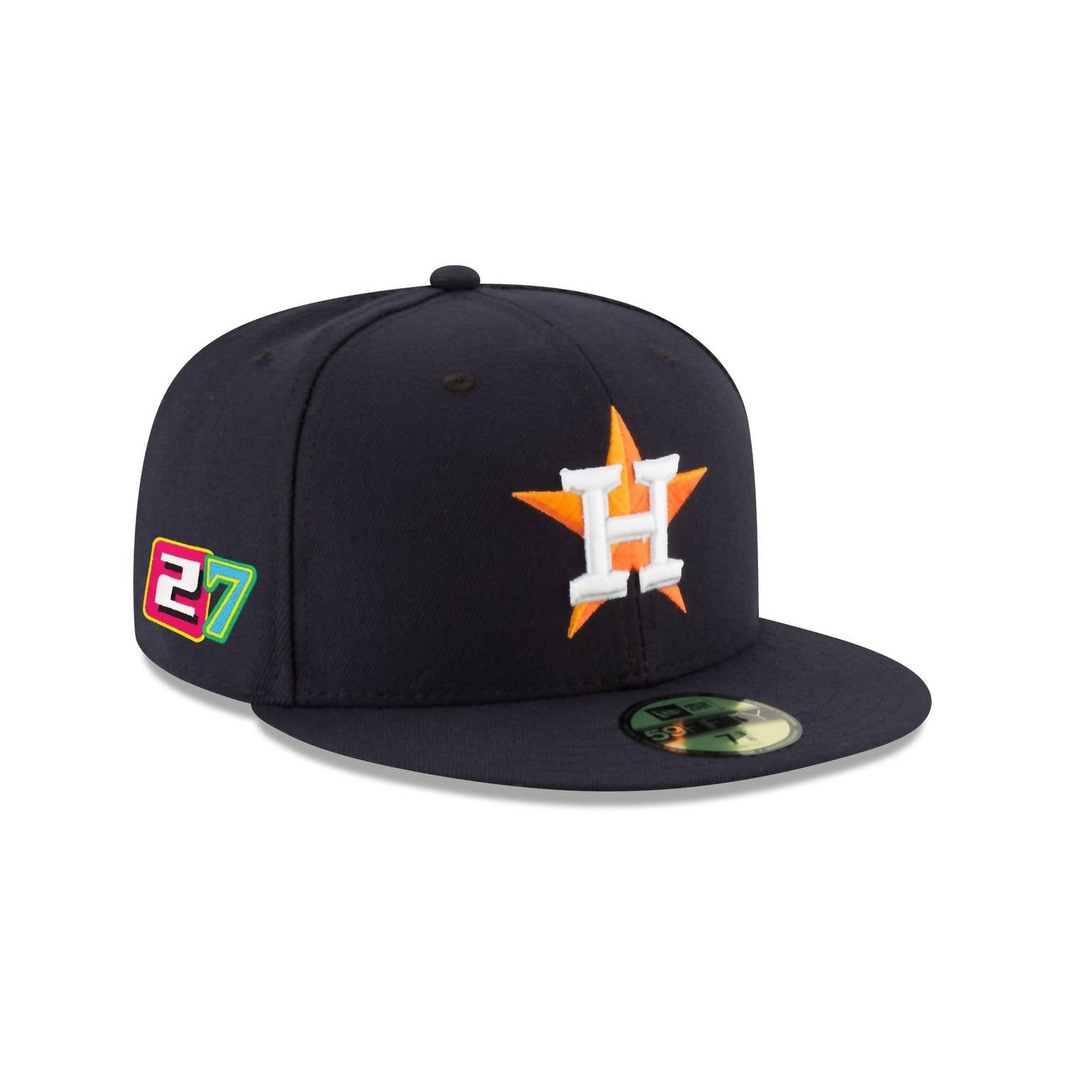 New Era - Men's Houston Astros Altuve 27 Home 59fifty Fitted Hat