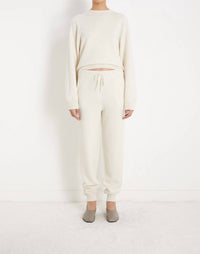 Loulou de Saison Hespero Track Pants in ivory - women's pants