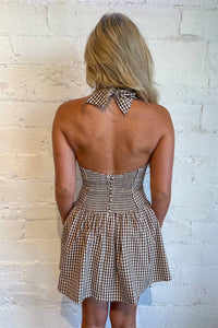 Sky To Moon - Check me Out Halter Dress