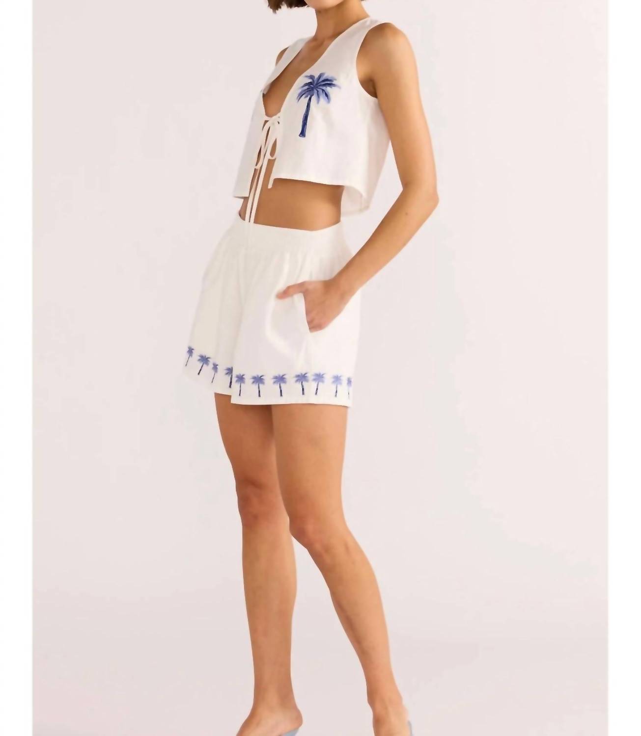 Minkpink - Isadora Embroidered Shorts