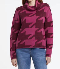 Tribal - Idina Intarsia Knit Cowl Neck Sweater