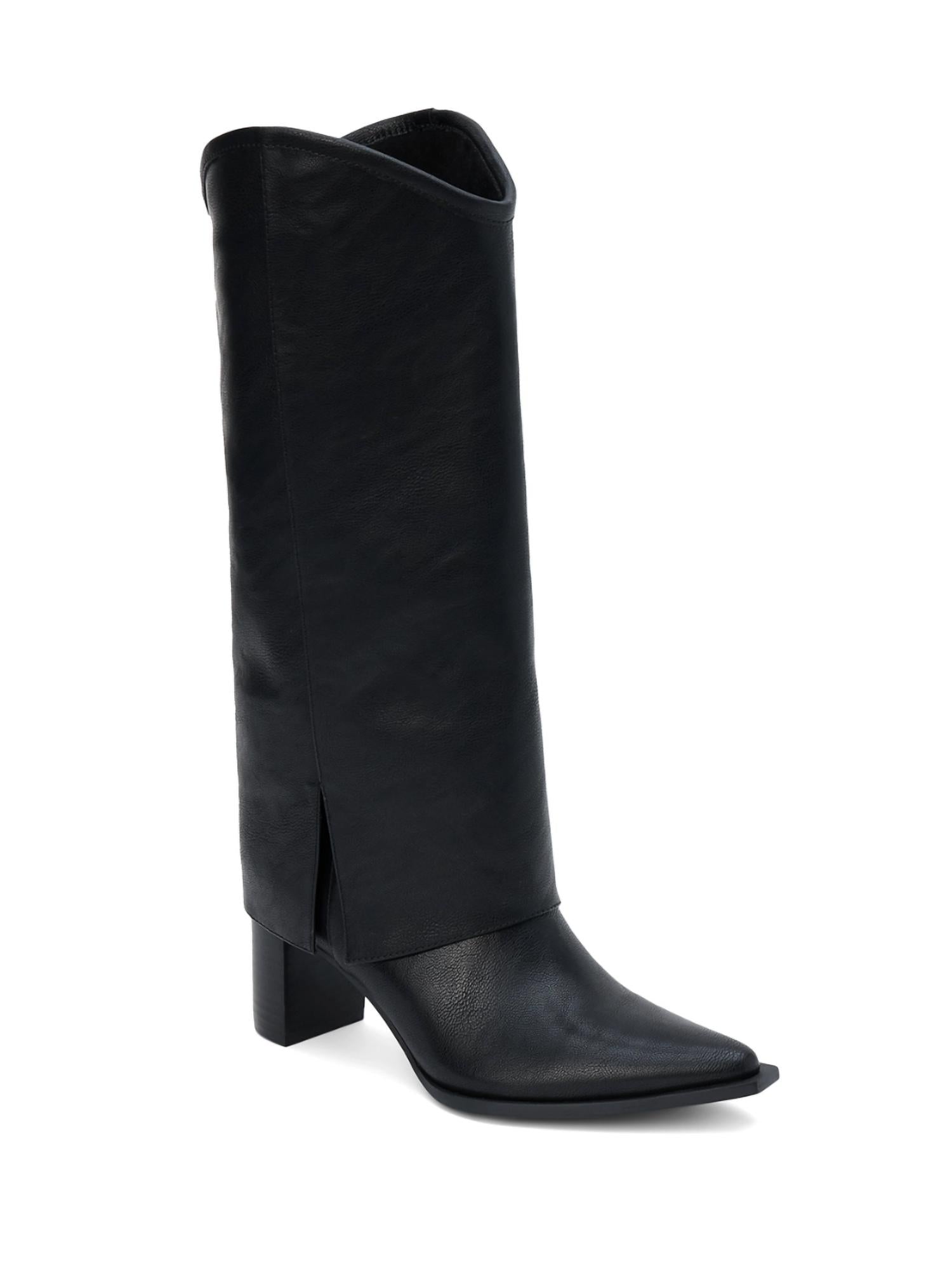 Matisse Women's Walker Fold Over Boot in black - women's shoe