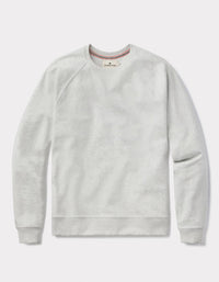 The Normal Brand Puremeso Everyday Crew Top in stone - men's long sleeve top - alternate view