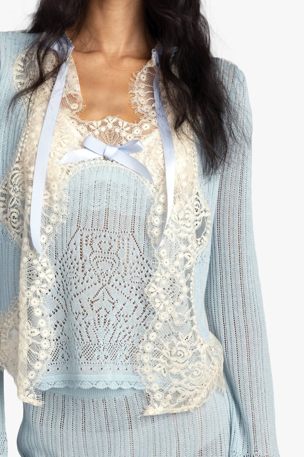 Anna Sui - Lingerie Lace Knit Cardigan