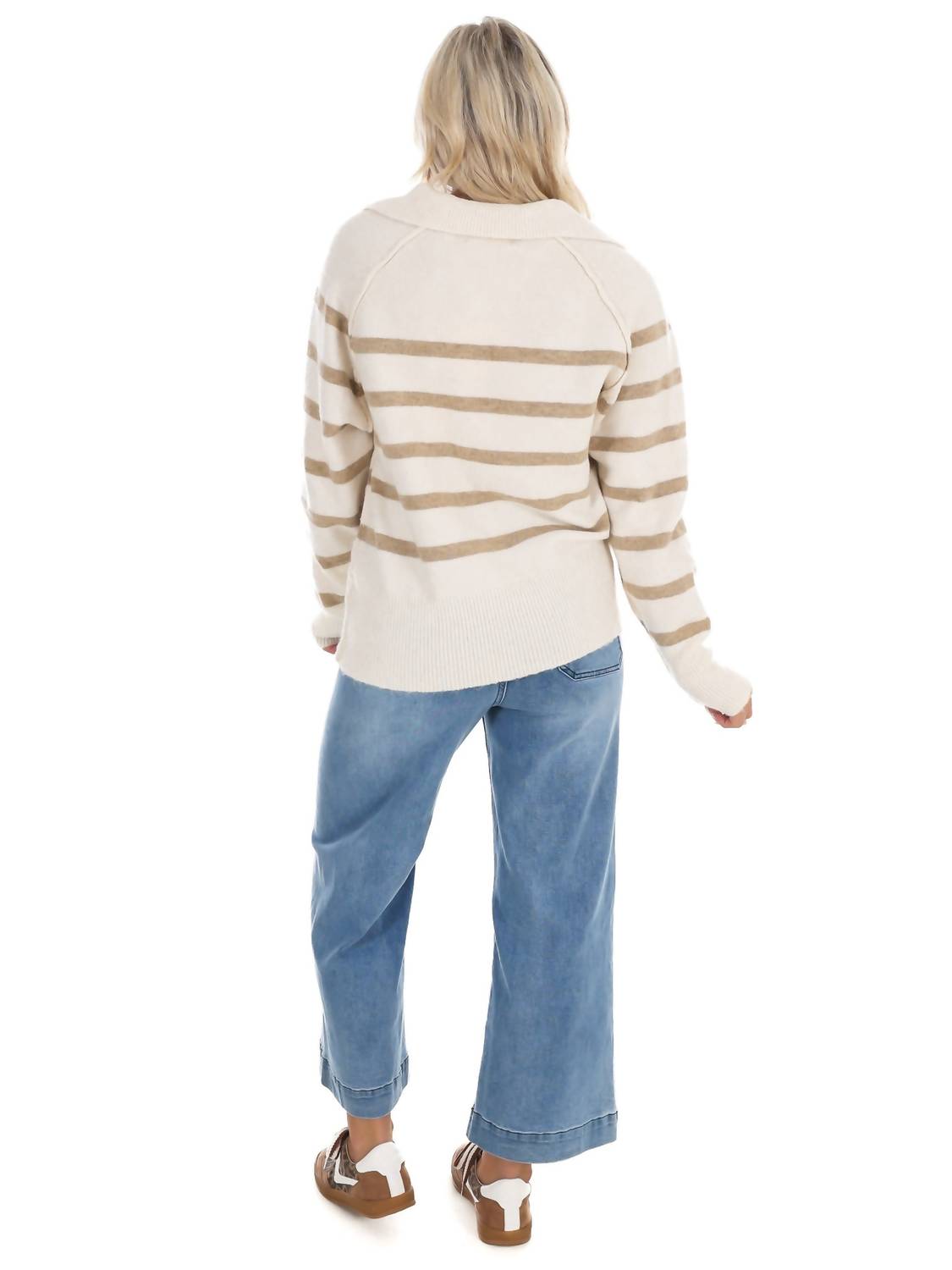 In February - Cozy Current Stripe Sweater