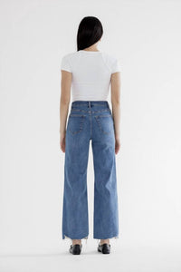 mica denim Marilyn Jeans in blue - women's jeans - alternate view