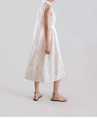 Psophia - Ethereal Botanical Tencel Shirt-Inspired Dress