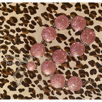 Boho Ranch - Women's Rhinestone Concho Circles Vintage Chain Belt